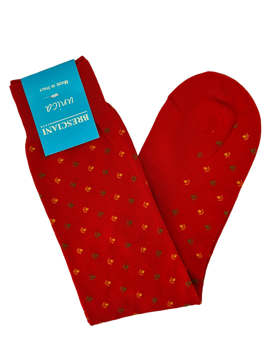 Bresciani socks, patterned, one size