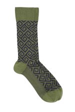 Pedemeia Herren-Socken mit Mäander-Muster