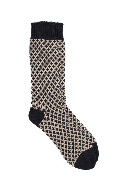 Pedemeia men's winter socks with lily pattern