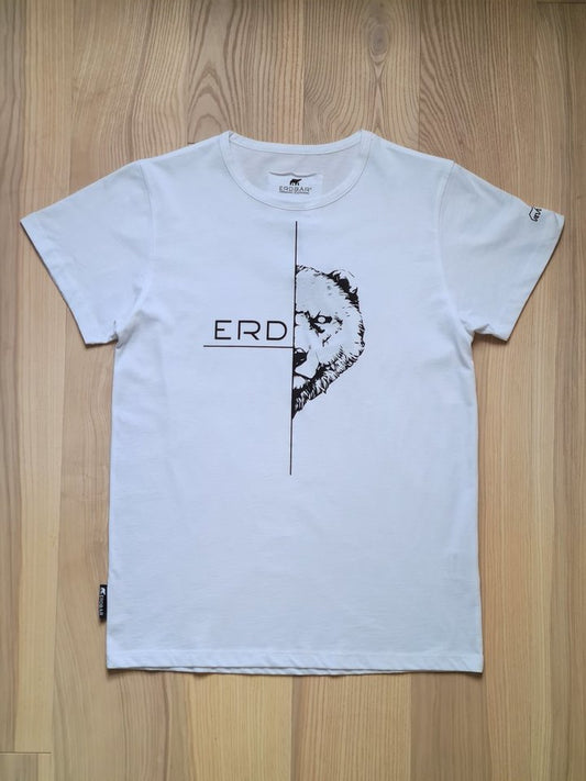 Erdbär Worldchanger T-Shirt white, black bear logo