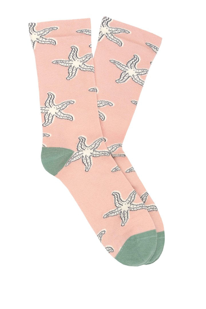 Pedemeia women's socks with starfish pattern