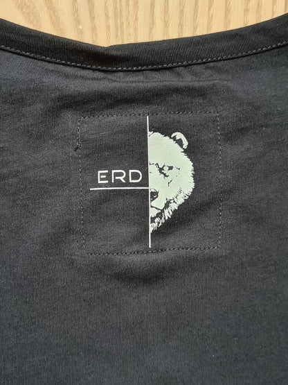 Erdbär Worldchanger T-Shirt schwarz, weißes Bären-Logo