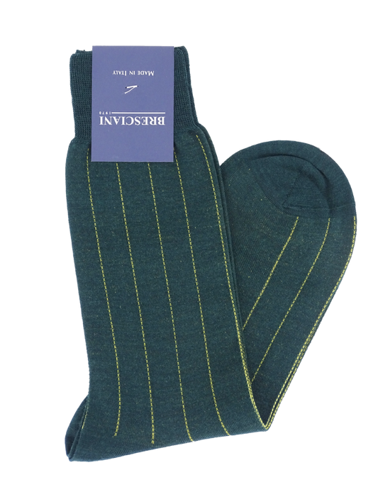 Bresciani socks with subtle stripes 