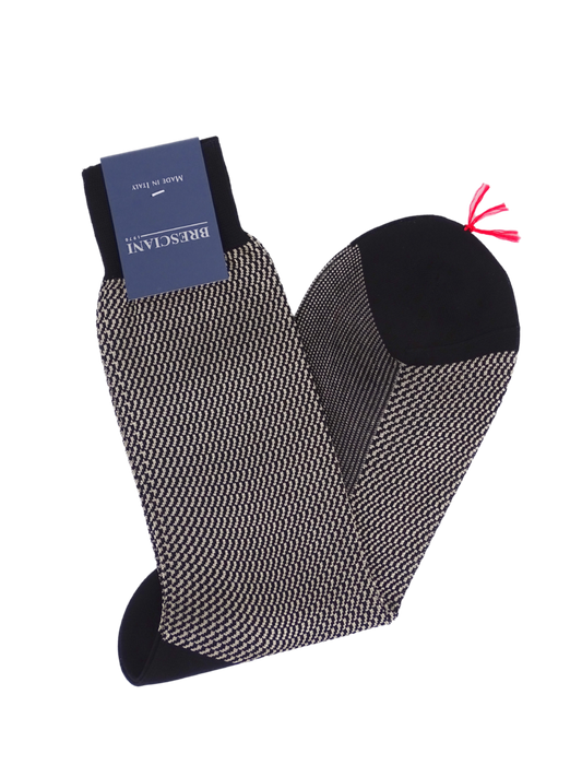 Bresciani Socken mit Jacquard-Muster