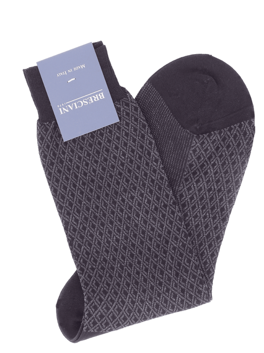 Bresciani Socken mit Rauten-Muster