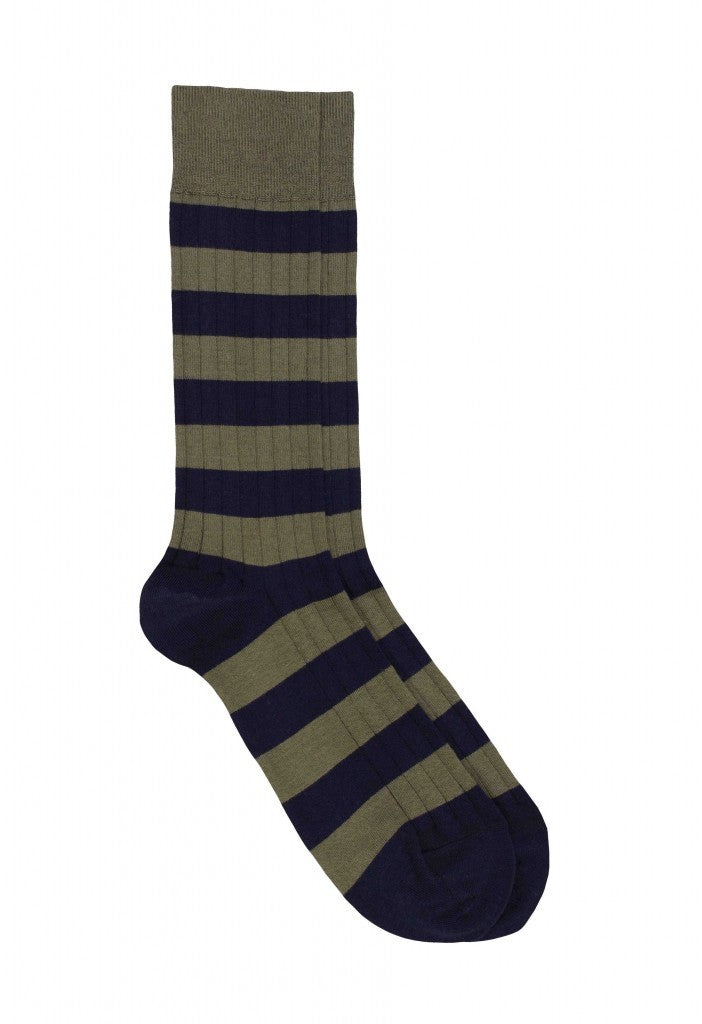 Pedemeia socks with block stripes 