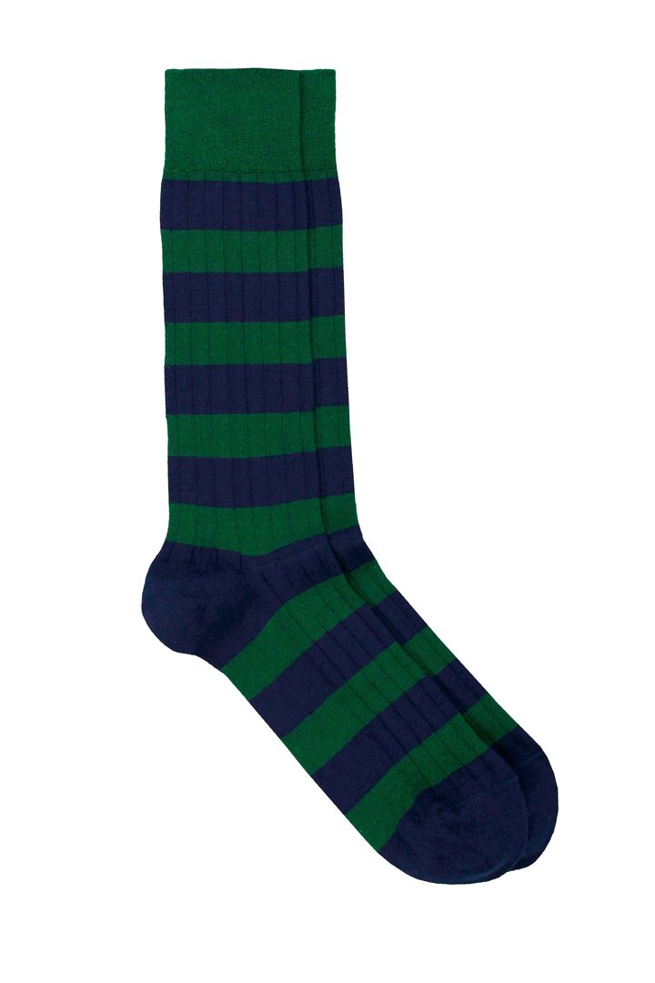 Pedemeia socks with block stripes 