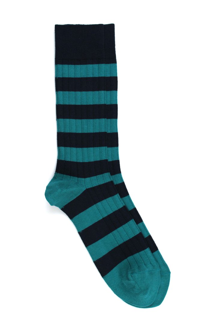 Pedemeia socks with block stripes 