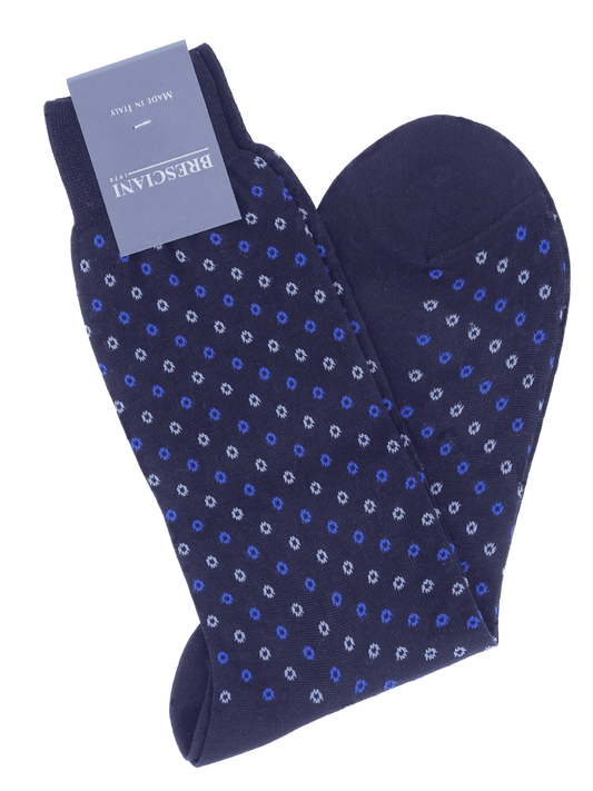 Bresciani socks with pattern of small circles 