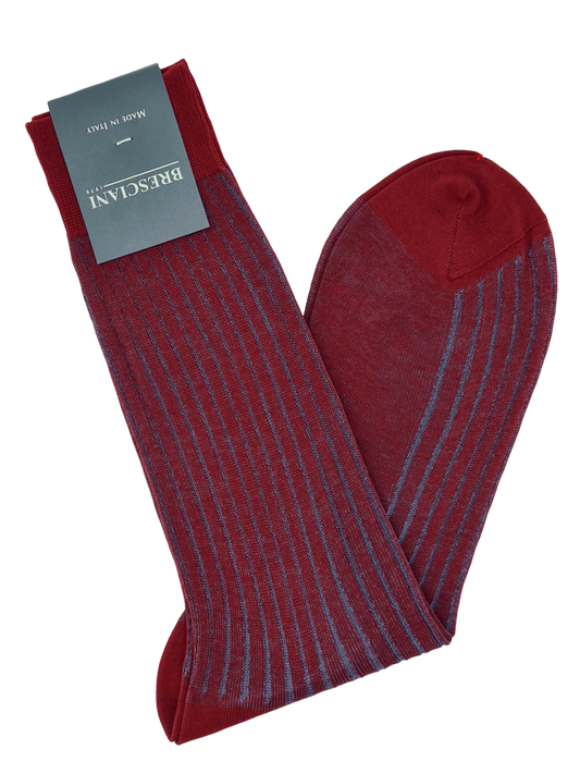 Bresciani Socken gestreift mit Shadow-Effekt