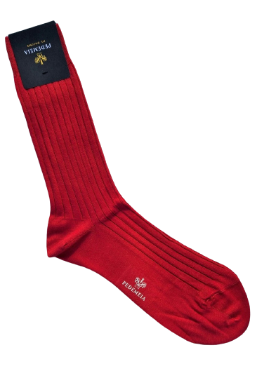 Pedemeia men's socks, wide ribbed 