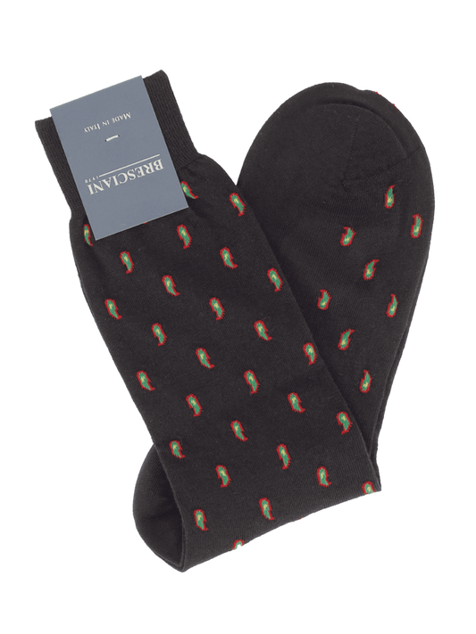 Bresciani Socken mit Paisley-Muster