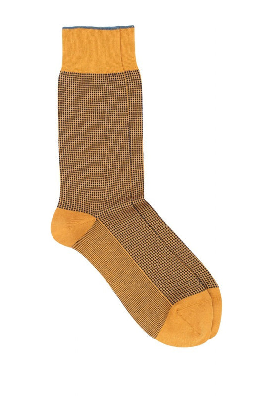 Pedemeia Socken mit dezentem Quadrate-Muster