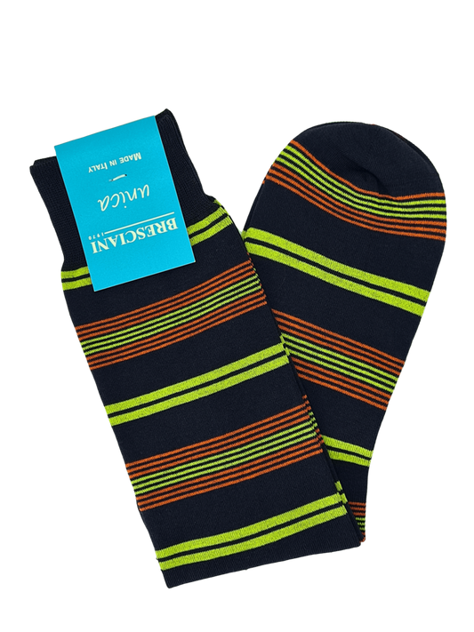 Bresciani socks, striped, one size