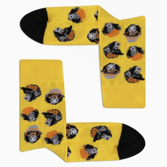 Color Cool men's socks "Monkey", one size 